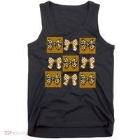 Cute Checkered Grid Leopard Coquette Bow PencilFirst Grade Tank Top thumb 0