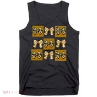 Cute Checkered Grid Leopard Coquette Bow PencilFirst Grade Tank Top thumb 0