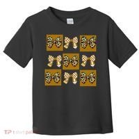 Cute Checkered Grid Leopard Coquette Bow PencilFirst Grade Toddler T-Shirt thumb 0