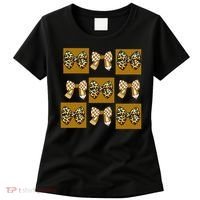 Cute Checkered Grid Leopard Coquette Bow PencilFirst Grade Women's T-Shirt thumb 0