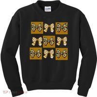 Cute Checkered Grid Leopard Coquette Bow PencilFirst Grade Kids Sweatshirt thumb 0