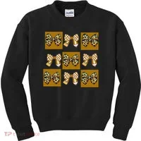 Cute Checkered Grid Leopard Coquette Bow PencilFirst Grade Kids Sweatshirt thumb 0
