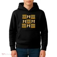 Cute Checkered Grid Leopard Coquette Bow PencilFirst Grade Kids Hoodie thumb 4
