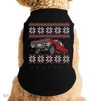 Classic Car Guys Matching Ugly Christmas Old Car Enthusiasts Doggie Tank thumb 0