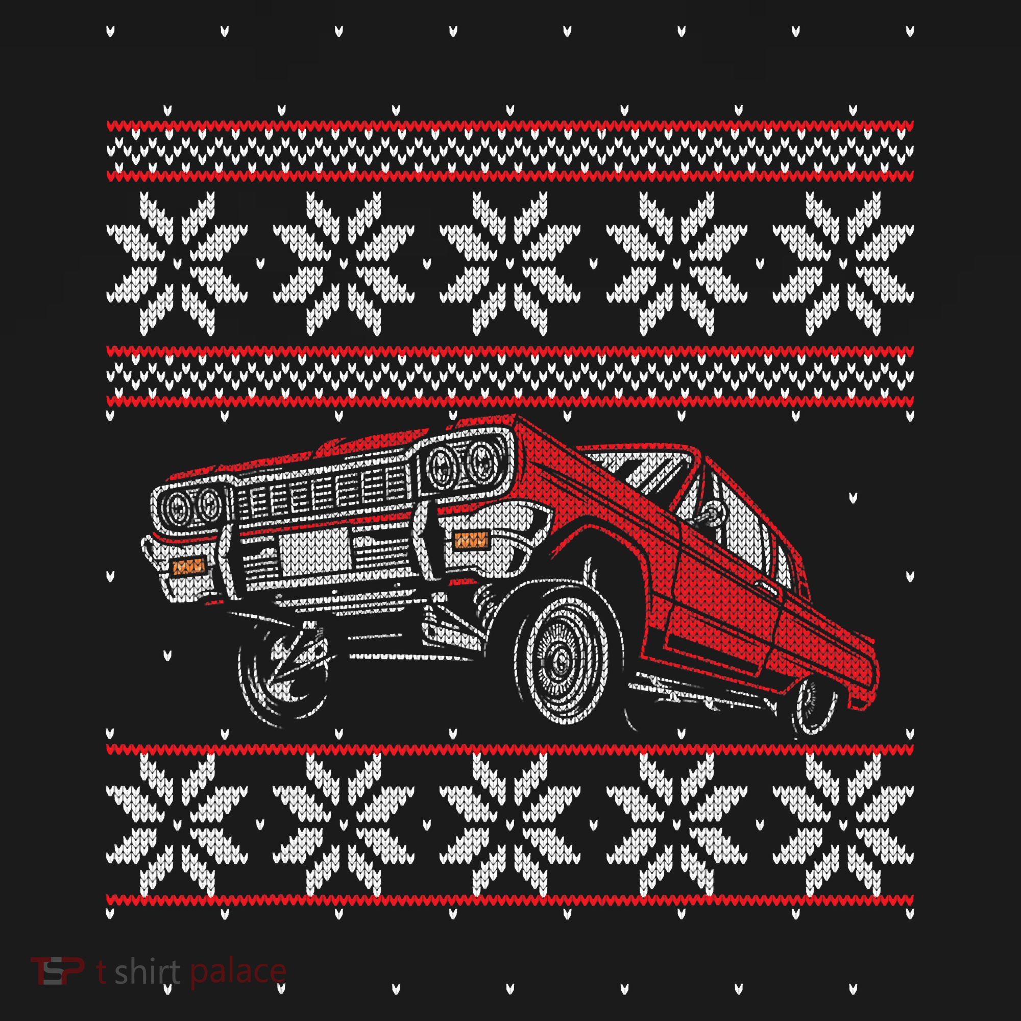 Classic Car Guys Matching Ugly Christmas Old Car Enthusiasts T-Shirt