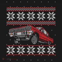 Classic Car Guys Matching Ugly Christmas Old Car Enthusiasts Women's Hoodie thumb 2