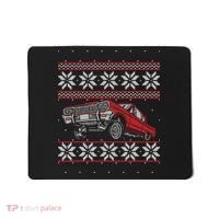 Classic Car Guys Matching Ugly Christmas Old Car Enthusiasts Mousepad thumb 0