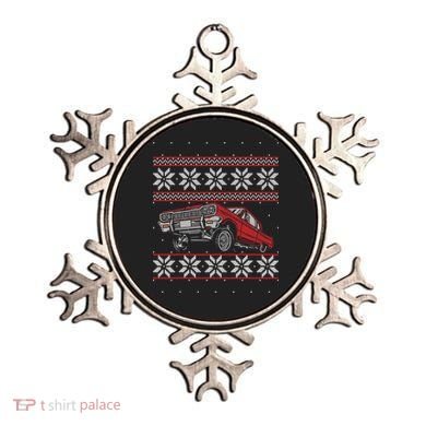 Classic Car Guys Matching Ugly Christmas Old Car Enthusiasts Ornament