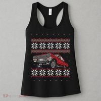Classic Car Guys Matching Ugly Christmas Old Car Enthusiasts Women's Tank Top thumb 3