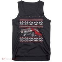 Classic Car Guys Matching Ugly Christmas Old Car Enthusiasts Tank Top thumb 0