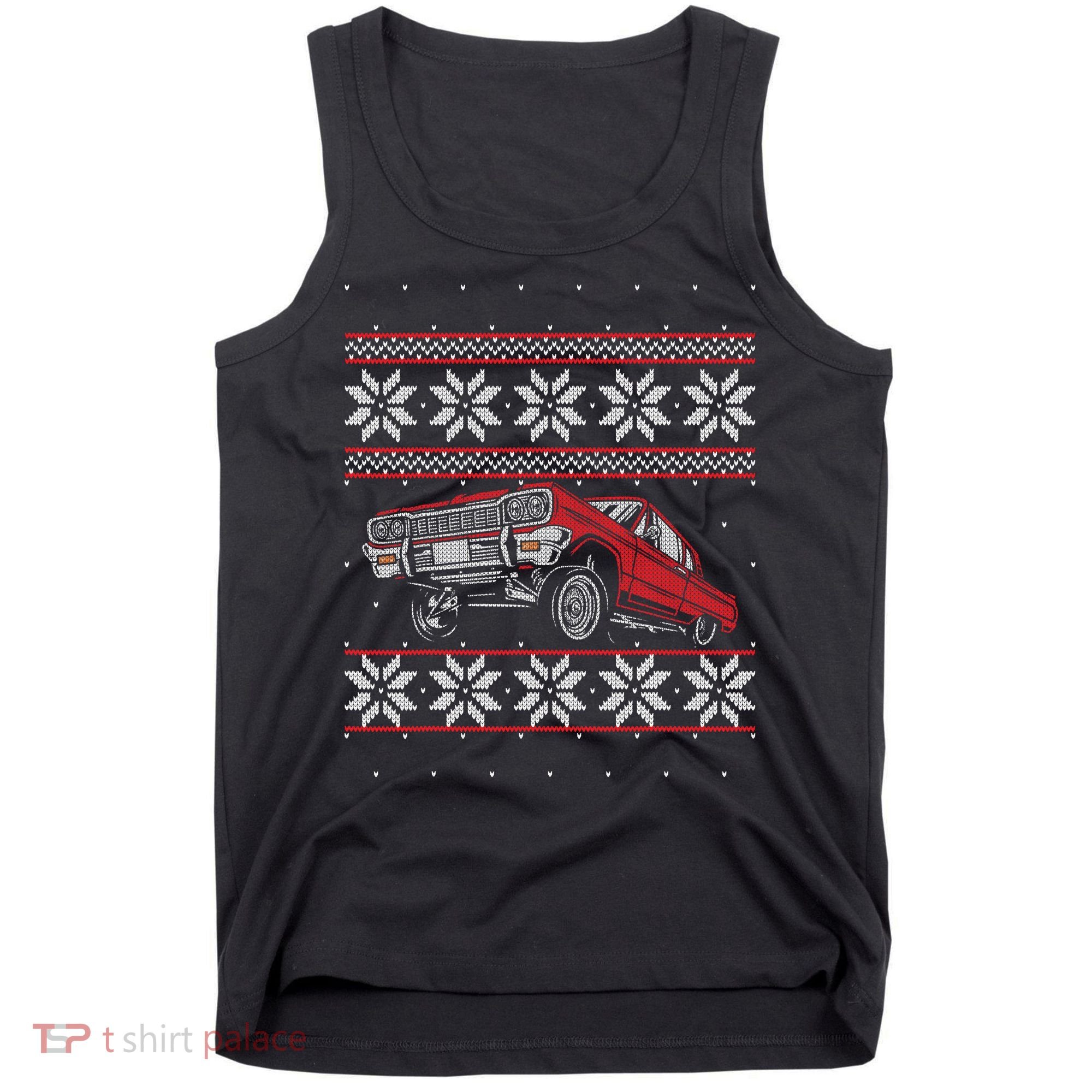 Classic Car Guys Matching Ugly Christmas Old Car Enthusiasts Tank Top