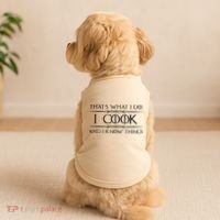 Chef Cook Gifts I Cook I Know Things Funny Cooking Doggie Tank thumb 2