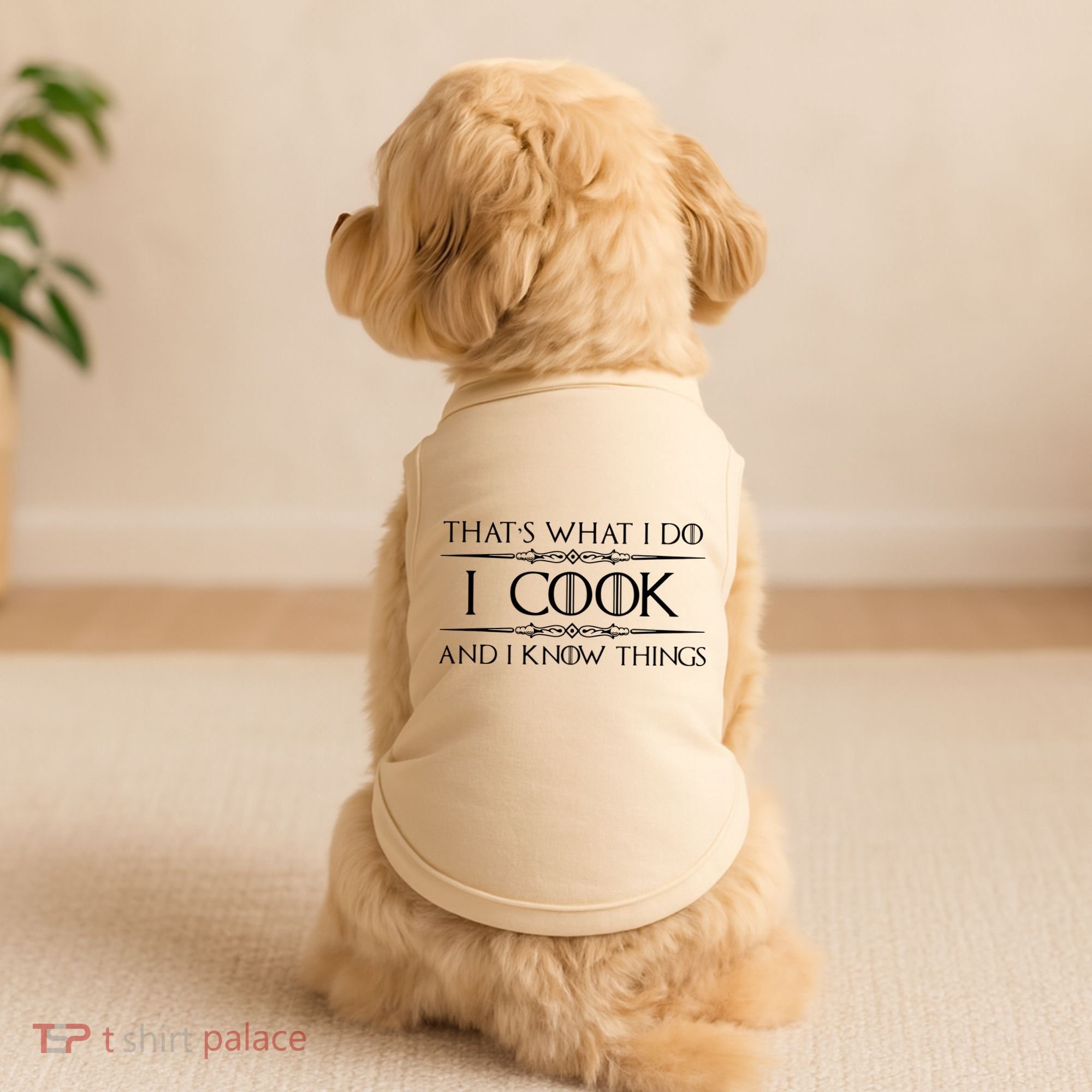 Chef Cook Gifts I Cook I Know Things Funny Cooking Doggie Tank