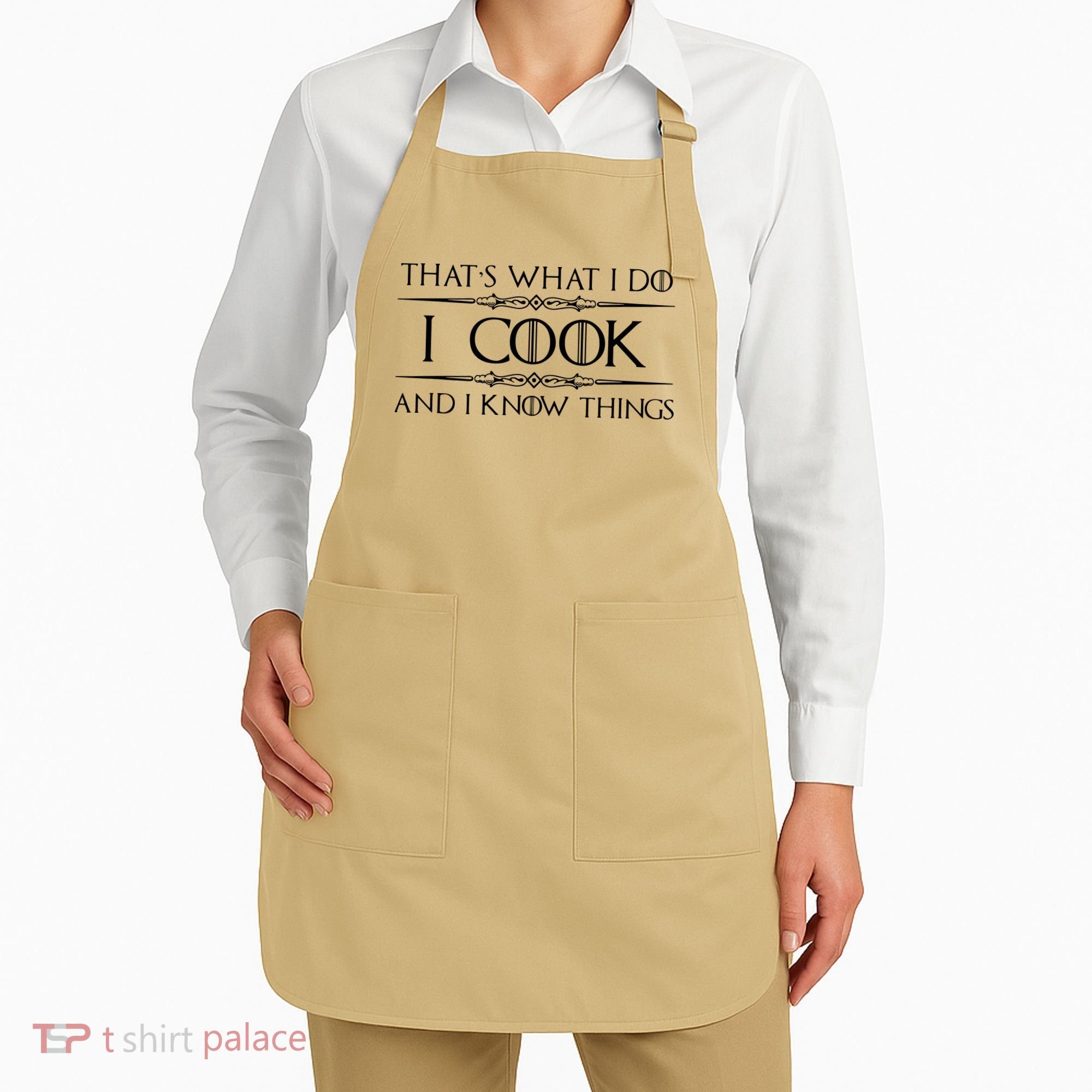 Chef Cook Gifts I Cook I Know Things Funny Cooking Apron