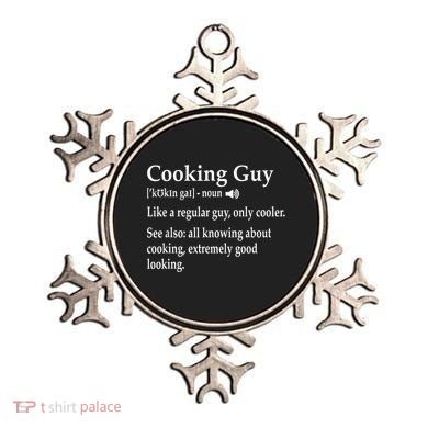 Culinary Cooking Guy Joke For Kitchen Chef Baking Enthusiast Ornament