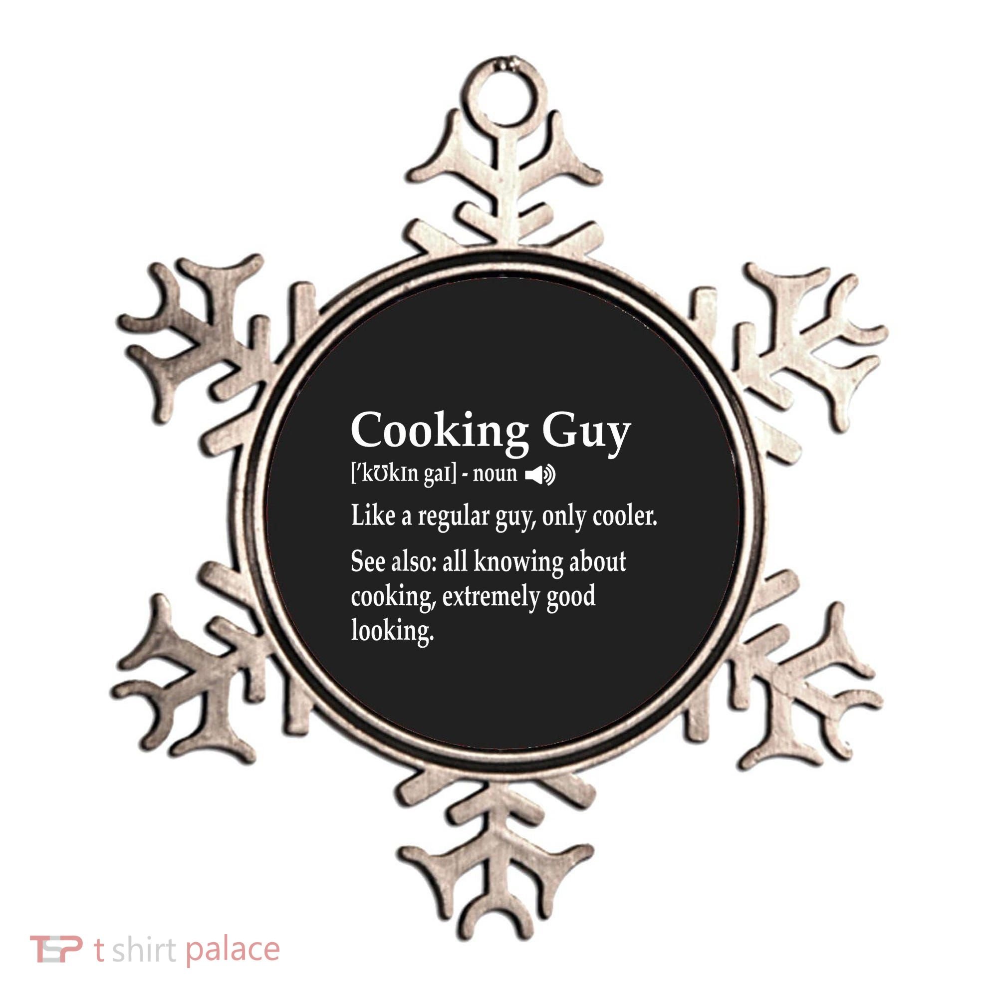 Culinary Cooking Guy Joke For Kitchen Chef Baking Enthusiast Ornament