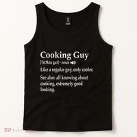 Culinary Cooking Guy Joke For Kitchen Chef Baking Enthusiast Tank Top thumb 2