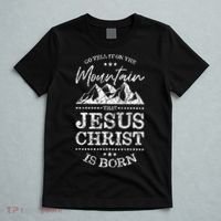 Christian Christmas Graphic S Go Tell It On The Mountain T-Shirt thumb 5