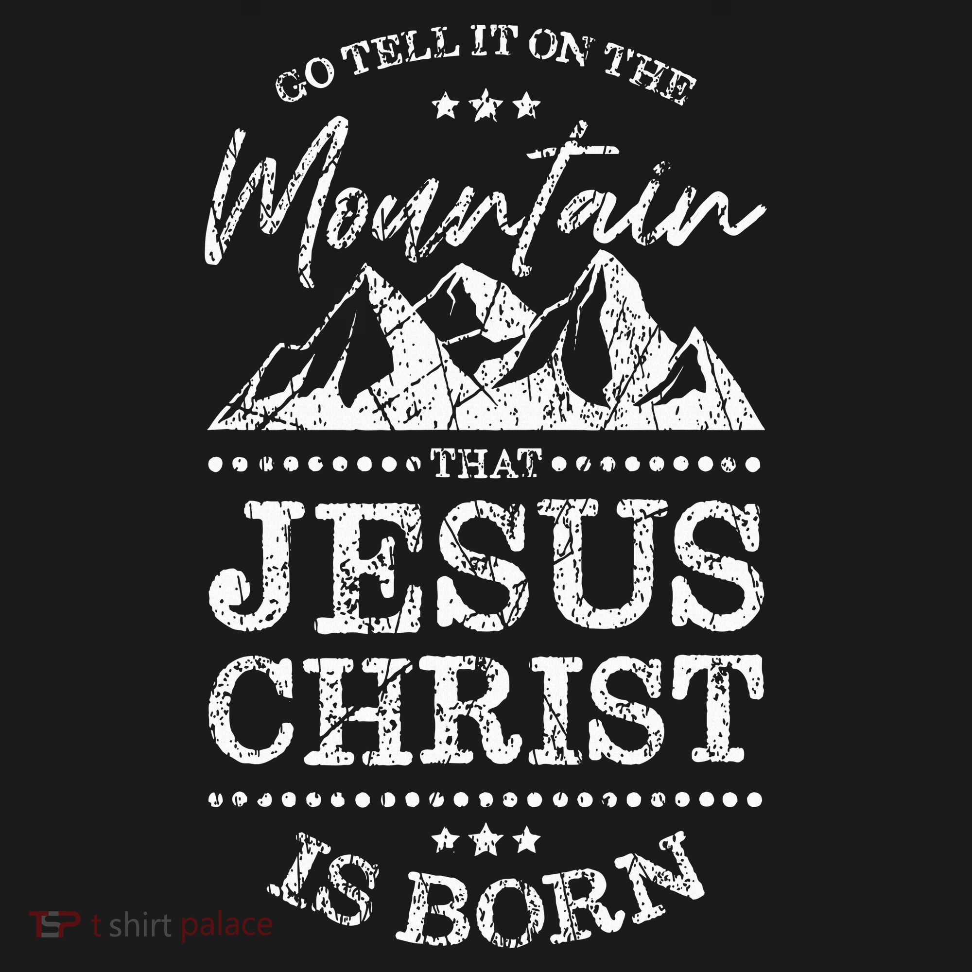 Christian Christmas Graphic S Go Tell It On The Mountain Women's Tank Top