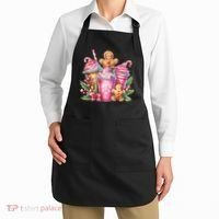 Cute Christmas Gingerbread Man Coffee Peppermint Latte Apron thumb 2