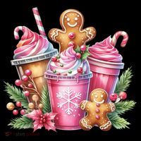 Cute Christmas Gingerbread Man Coffee Peppermint Latte Coffee Mug thumb 5