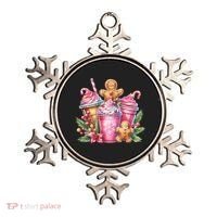 Cute Christmas Gingerbread Man Coffee Peppermint Latte Ornament thumb 0