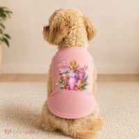 Cute Christmas Gingerbread Man Coffee Peppermint Latte Doggie Tank thumb 2