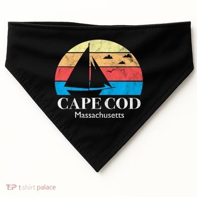 Cape Cod Gifts Massachusetts Souvenir USA-Made Doggie Bandana