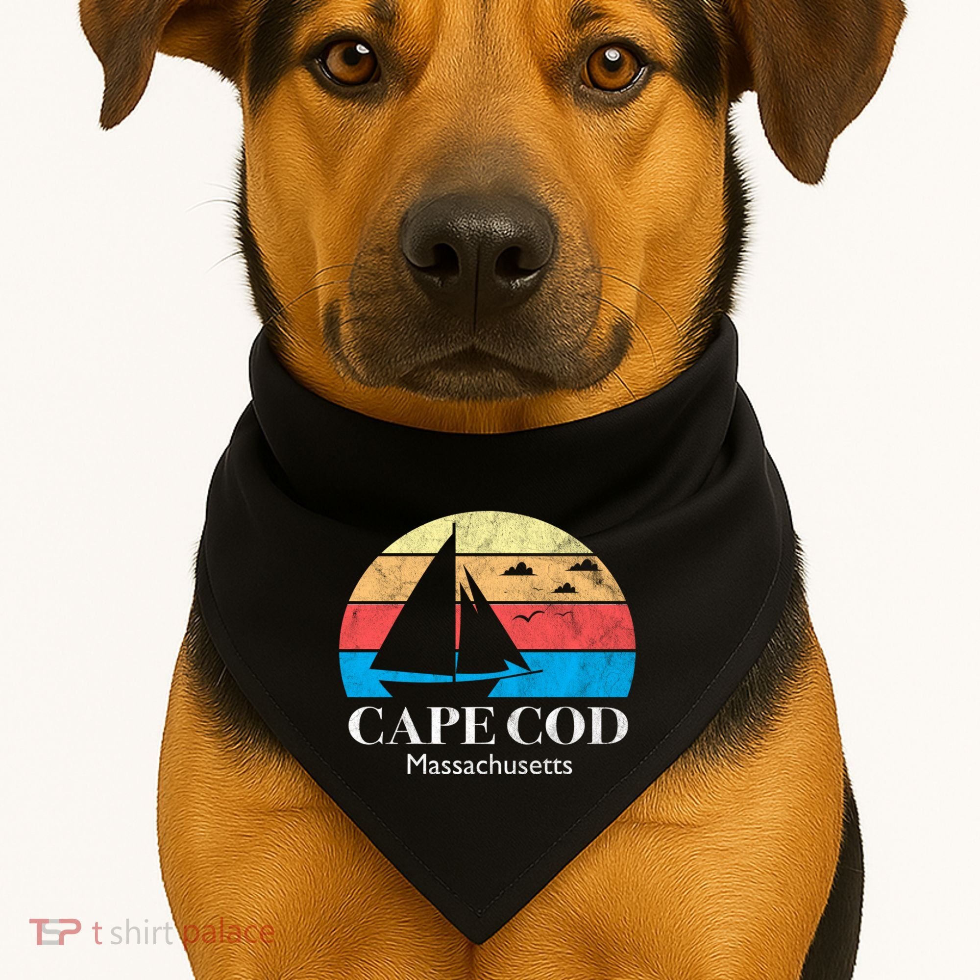 Cape Cod Gifts Massachusetts Souvenir USA-Made Doggie Bandana