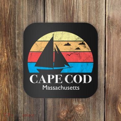 Cape Cod Gifts Massachusetts Souvenir Coaster