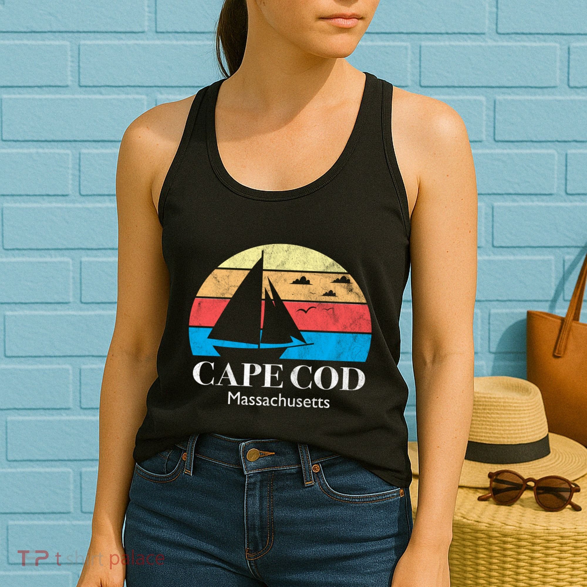 Cape Cod Gifts Massachusetts Souvenir Women's Tank Top