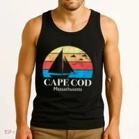 Cape Cod Gifts Massachusetts Souvenir Tank Top thumb 3