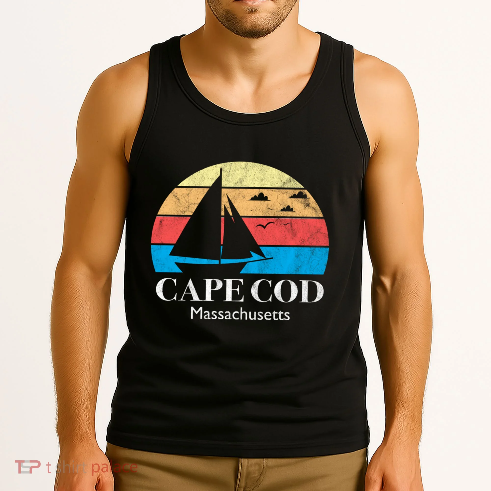 Cape Cod Gifts Massachusetts Souvenir Tank Top