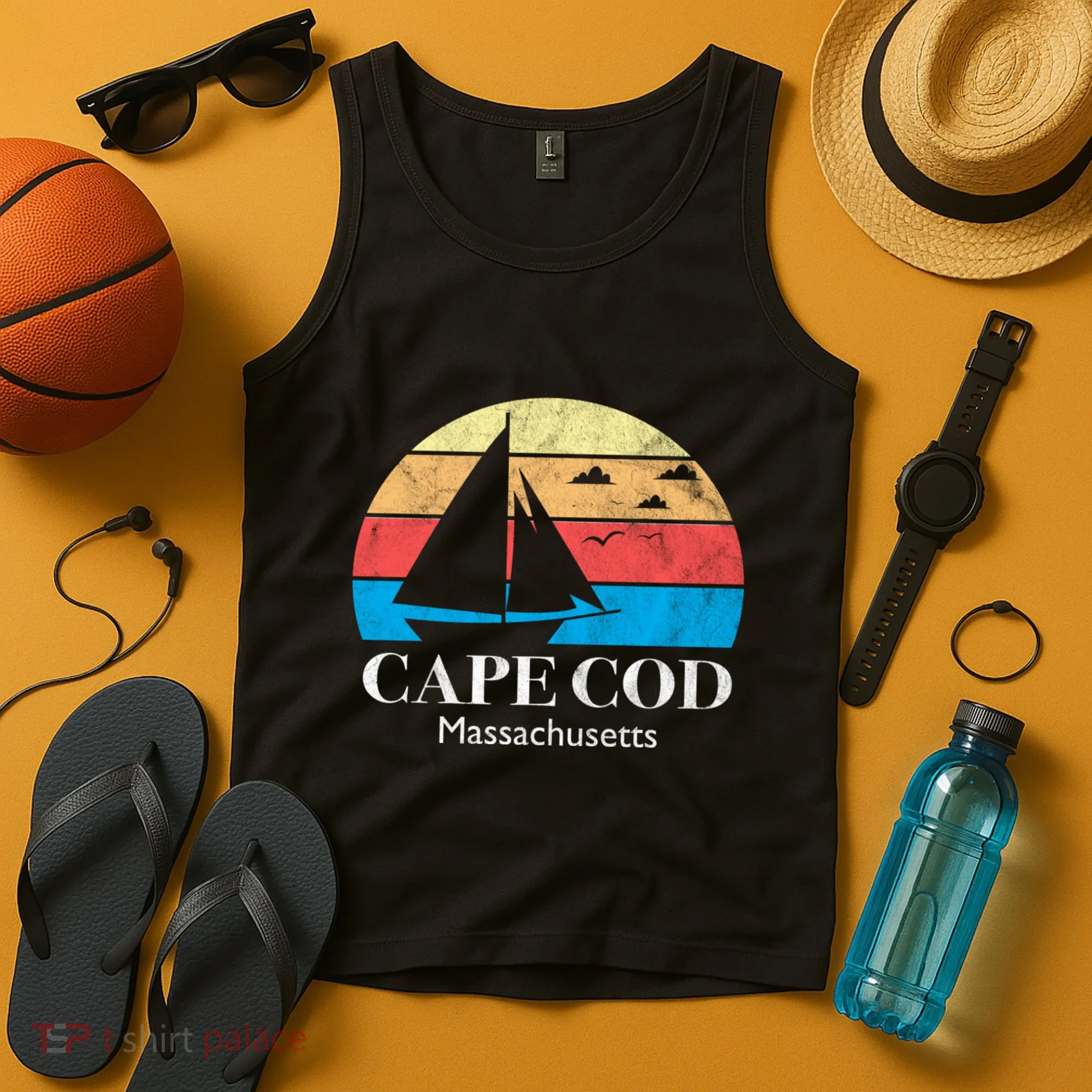 Cape Cod Gifts Massachusetts Souvenir Tank Top