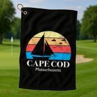 Cape Cod Gifts Massachusetts Souvenir Golf Towel thumb 1