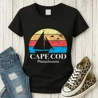 Cape Cod Gifts Massachusetts Souvenir Women's T-Shirt thumb 3