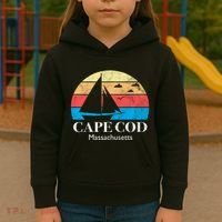 Cape Cod Gifts Massachusetts Souvenir Kids Hoodie thumb 3