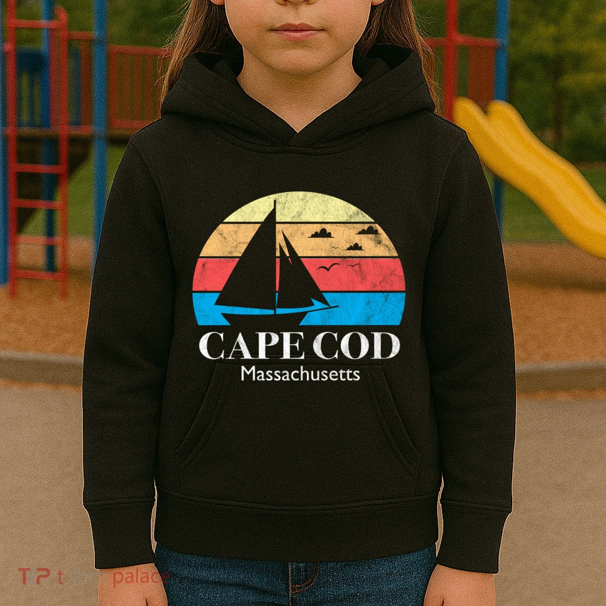Cape Cod Gifts Massachusetts Souvenir Kids Hoodie