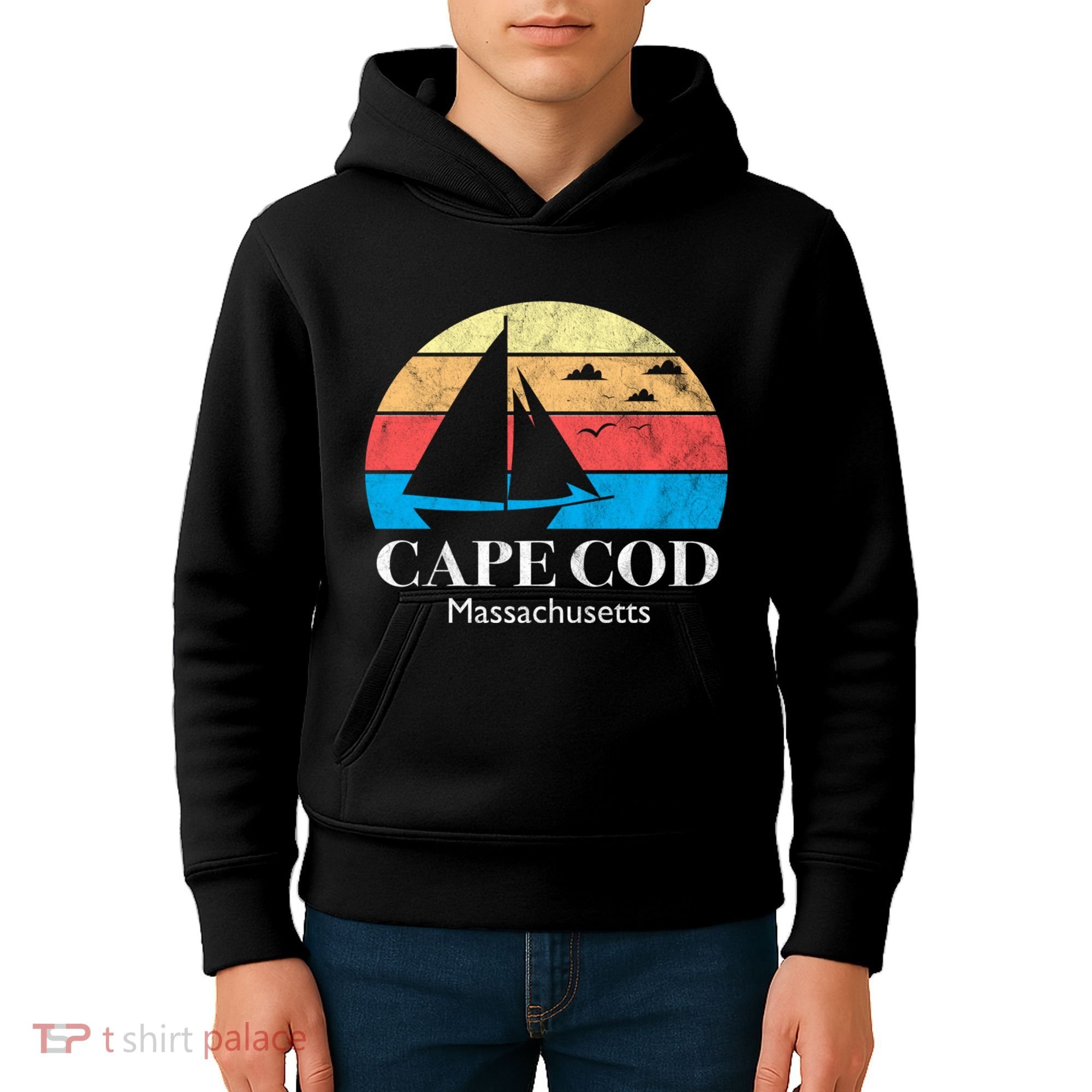 Cape Cod Gifts Massachusetts Souvenir Kids Hoodie