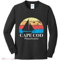 Cape Cod Gifts Massachusetts Souvenir Kids Long Sleeve Shirt thumb 0