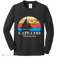 Cape Cod Gifts Massachusetts Souvenir Kids Long Sleeve Shirt thumb 0