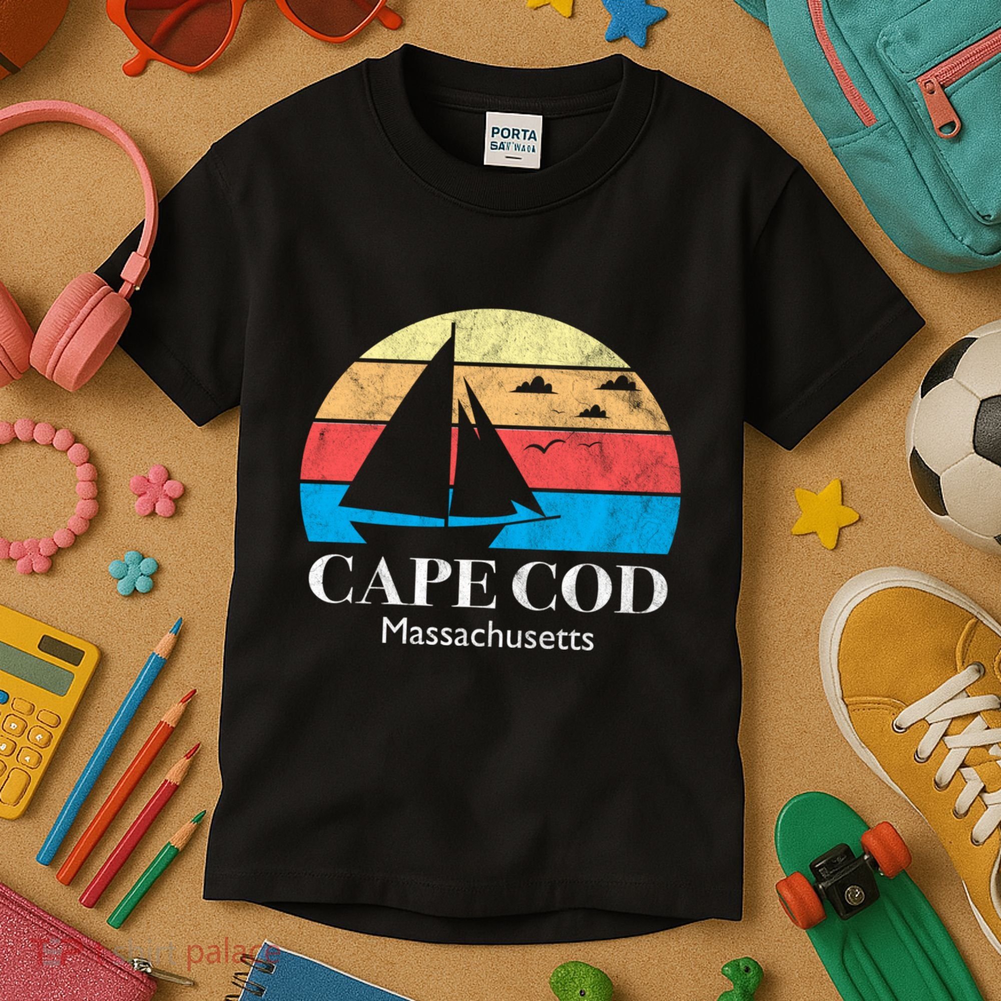 Cape Cod Gifts Massachusetts Souvenir Kids T-Shirt