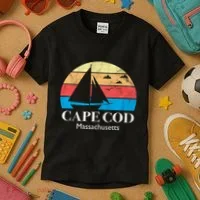 Cape Cod Gifts Massachusetts Souvenir Kids T-Shirt thumb 3