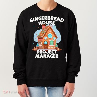 Cute Christmas Gingerbread House Project Manager Women's Sweatshirt