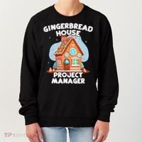 Cute Christmas Gingerbread House Project Manager Women's Sweatshirt thumb 0