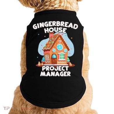Cute Christmas Gingerbread House Project Manager Doggie Tank