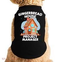 Cute Christmas Gingerbread House Project Manager Doggie Tank thumb 0
