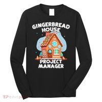Cute Christmas Gingerbread House Project Manager Long Sleeve Shirt thumb 0