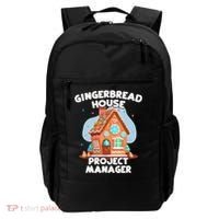 Cute Christmas Gingerbread House Project Manager Backpack thumb 0