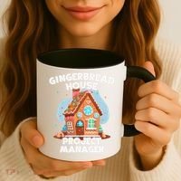 Cute Christmas Gingerbread House Project Manager Coffee Mug thumb 3